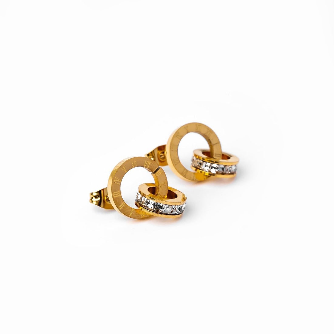 Brinco Zircônia Eleonora Banhado em Ouro 18K