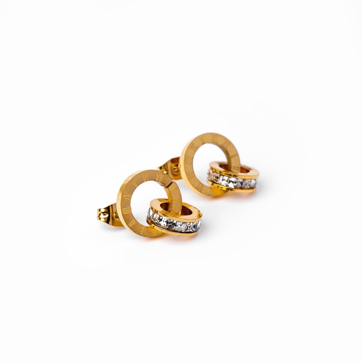 Brinco Zircônia Eleonora Banhado em Ouro 18K