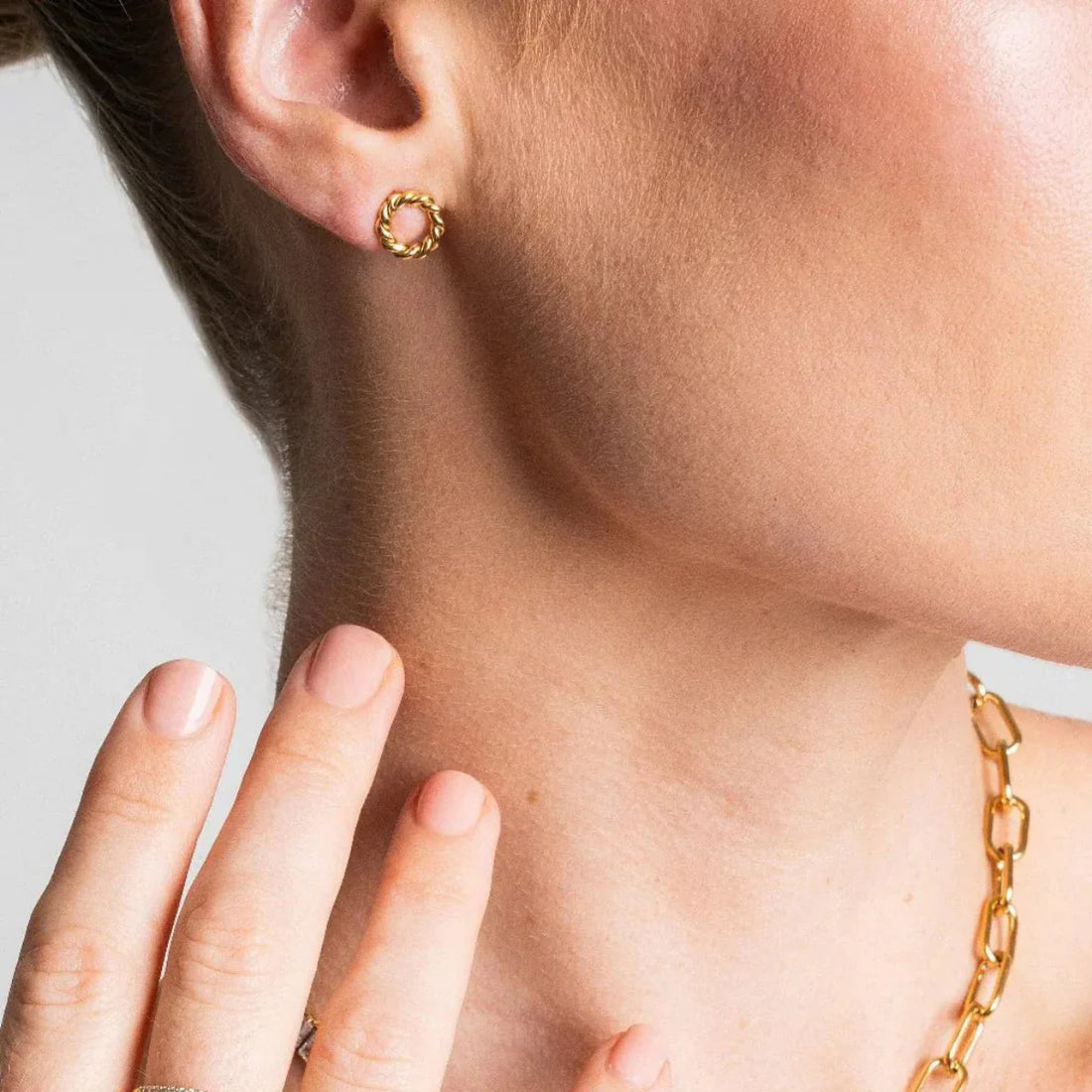 Brinco Talin Banhado em Ouro 18K