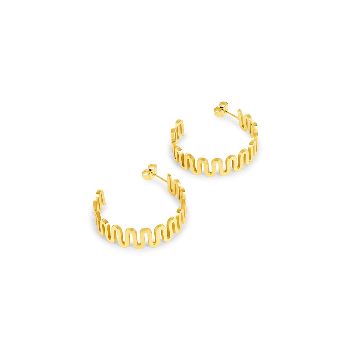 Brinco Ondira Banhado em Ouro 18K