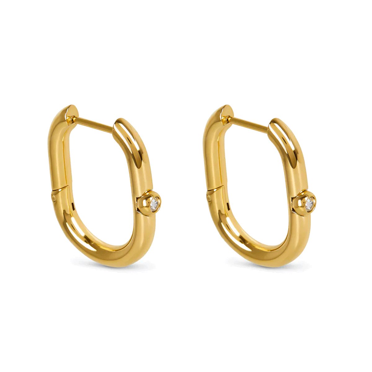 Brinco Argola Luma Banhado em Ouro 18K