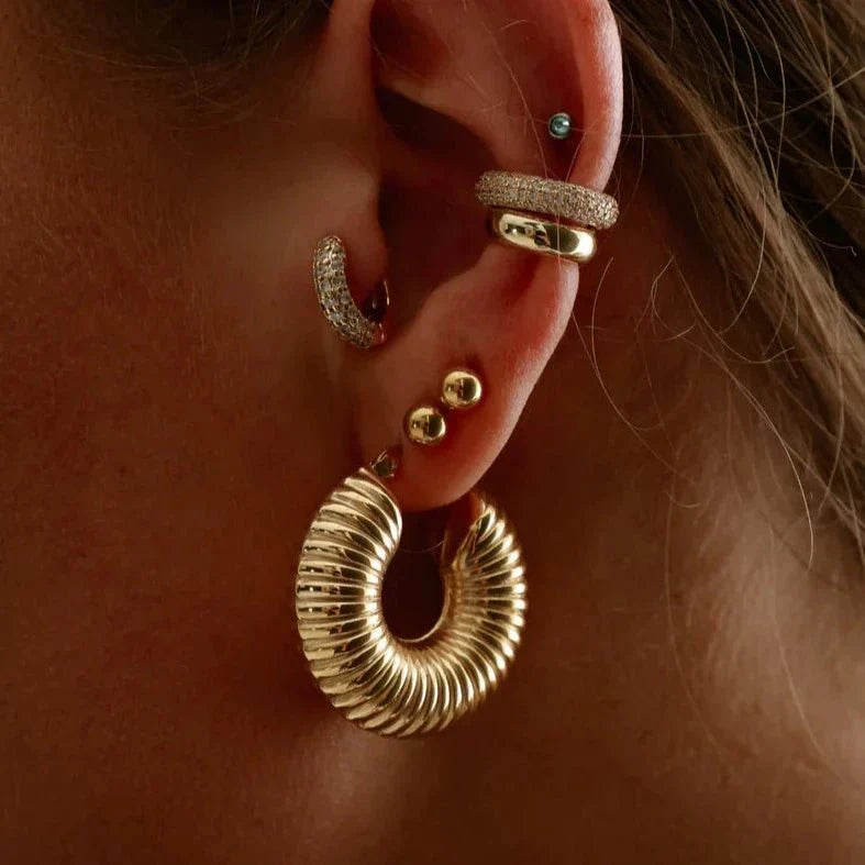 Brinco Argola Malu Banhado em Ouro 18K