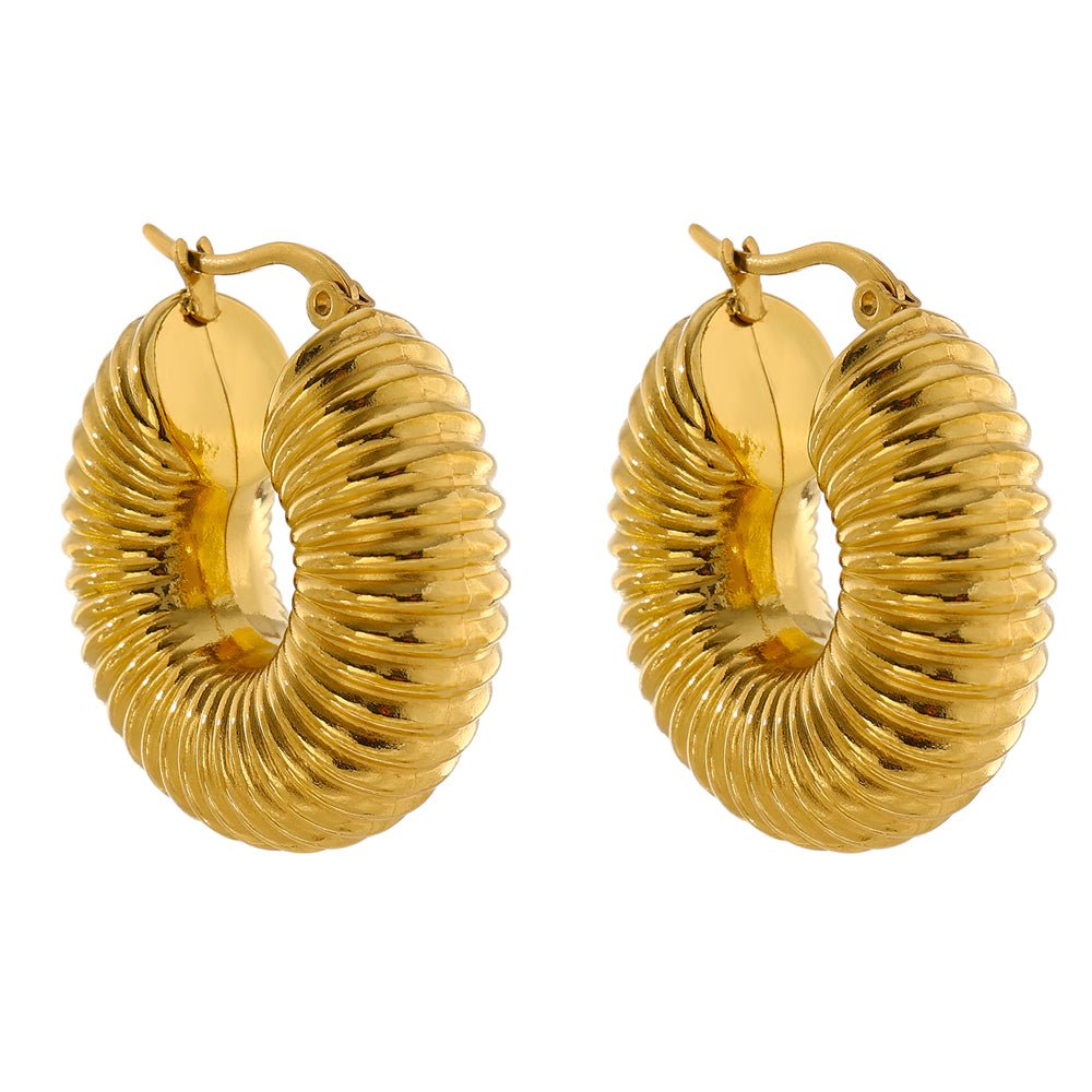 Brinco Argola Malu Banhado em Ouro 18K