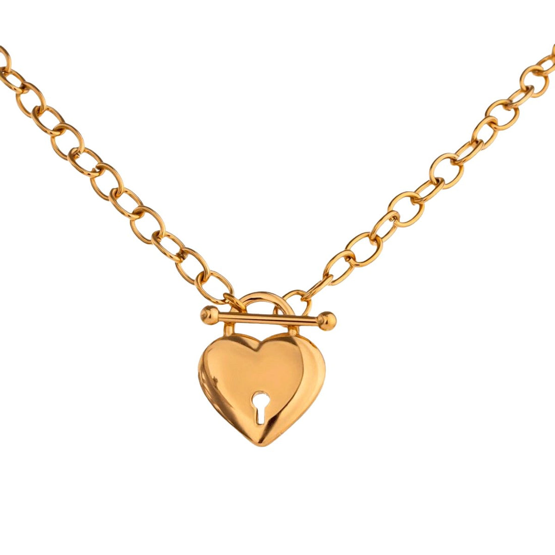 Colar Coração Amora Banhado em Ouro 18K