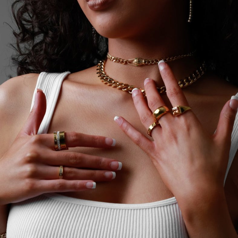 Choker Cobra Valisse Banhado em Ouro 18K