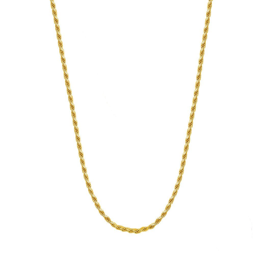 Colar Cordão Baiano 2mm Antonella Banhado em Ouro 18K