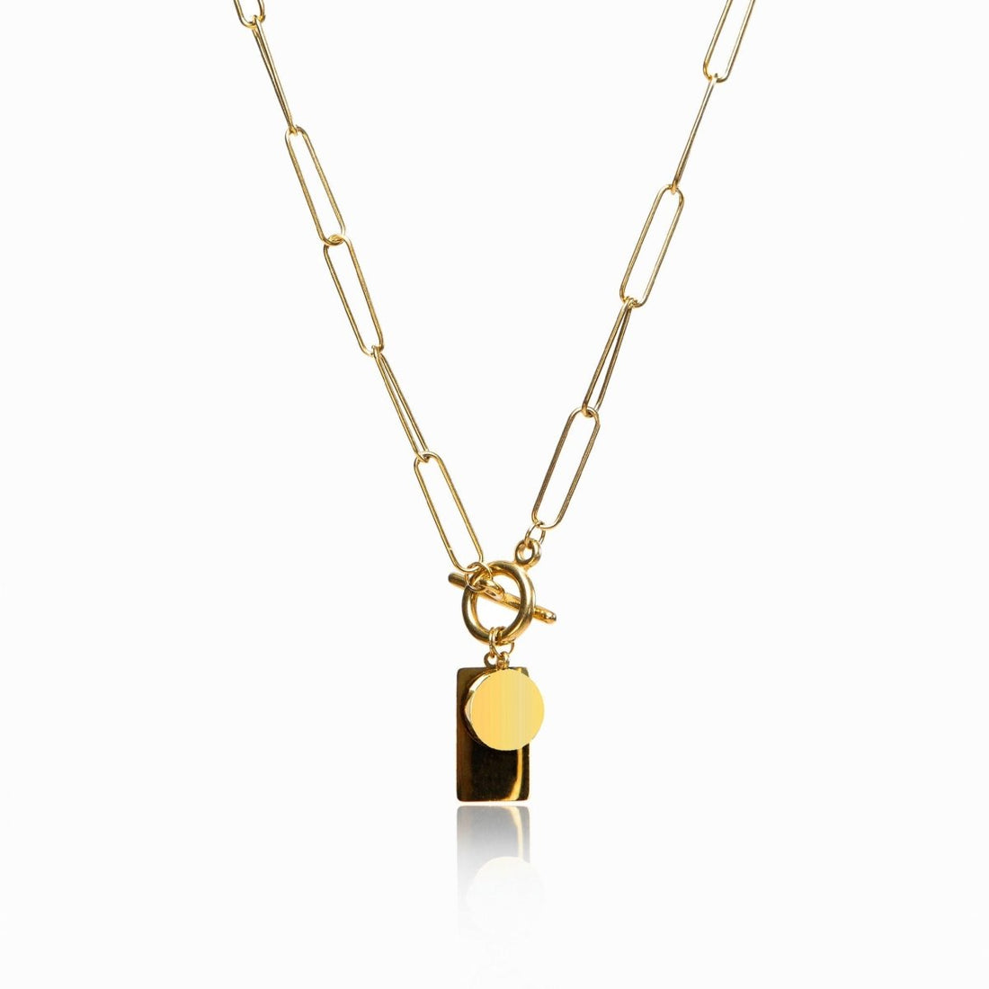 Colar Elos Alika Banhado em Ouro 18K
