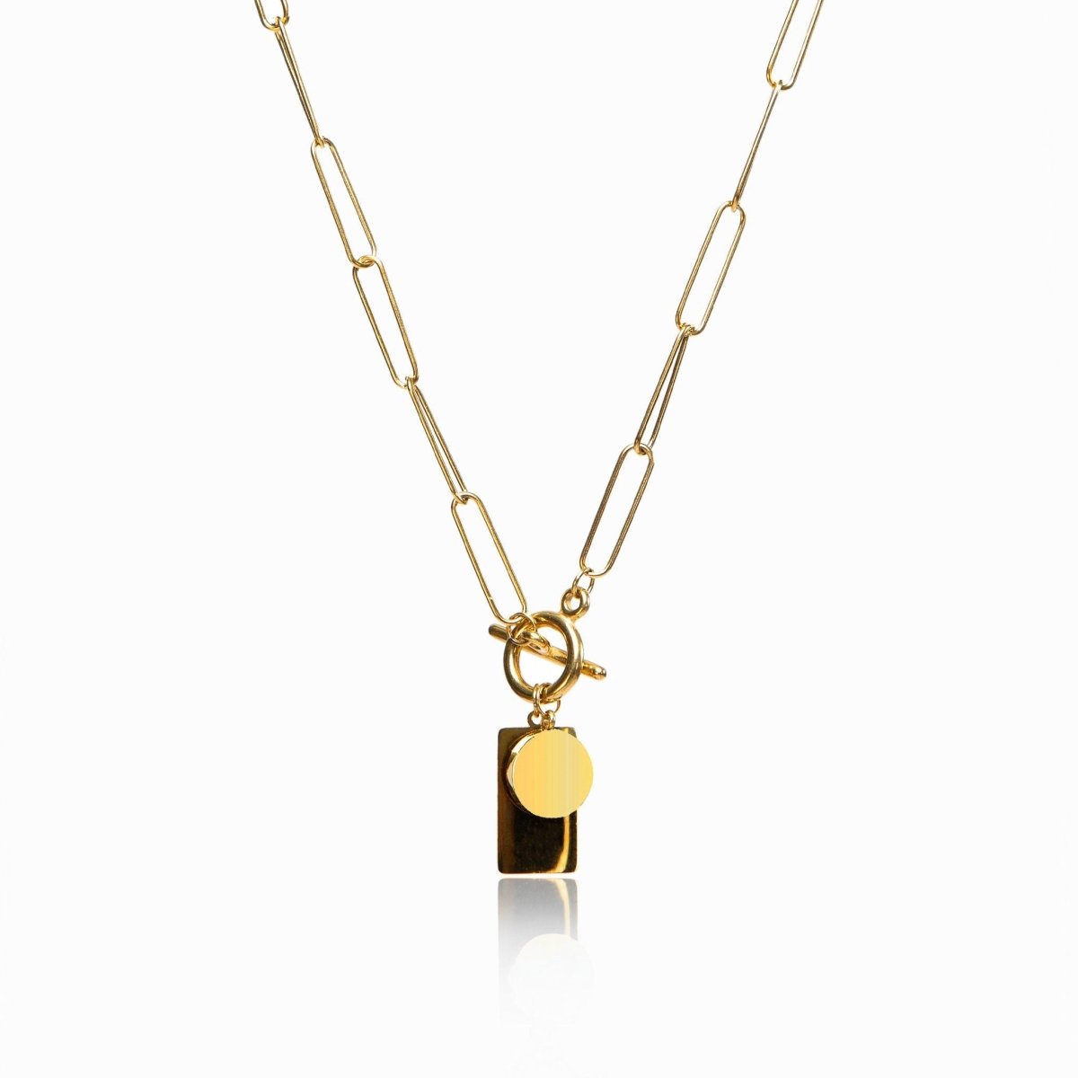 Colar Elos Alika Banhado em Ouro 18K
