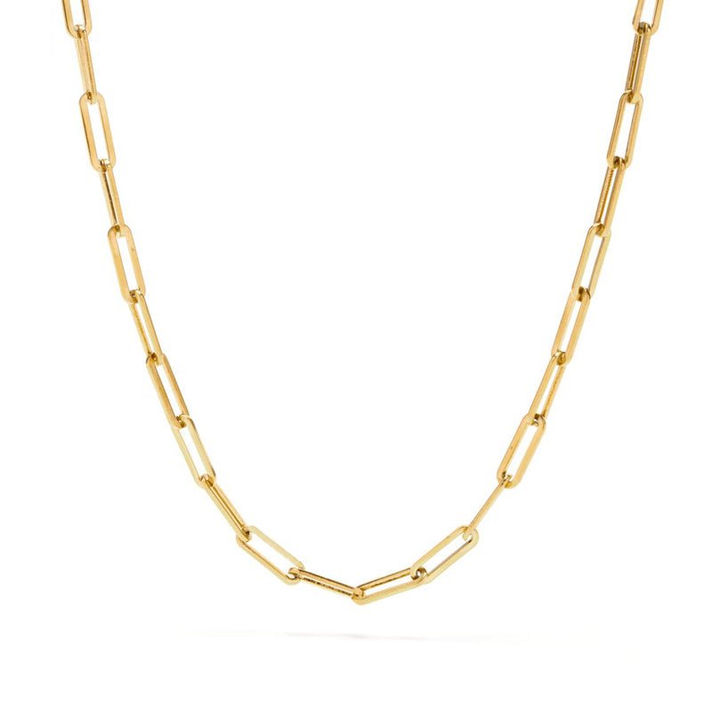 Colar Elos Viviane Banhado em Ouro 18K