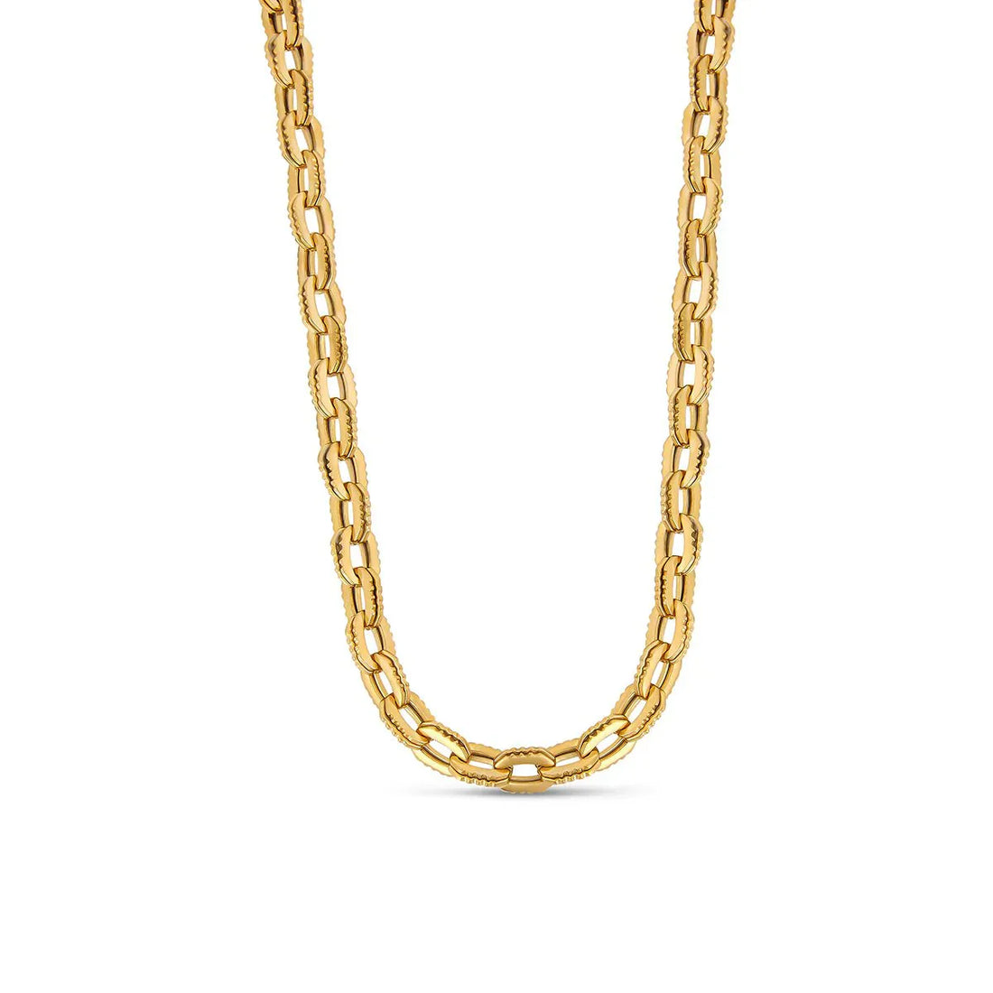 Colar Elos Antonina Banhado em Ouro 18K