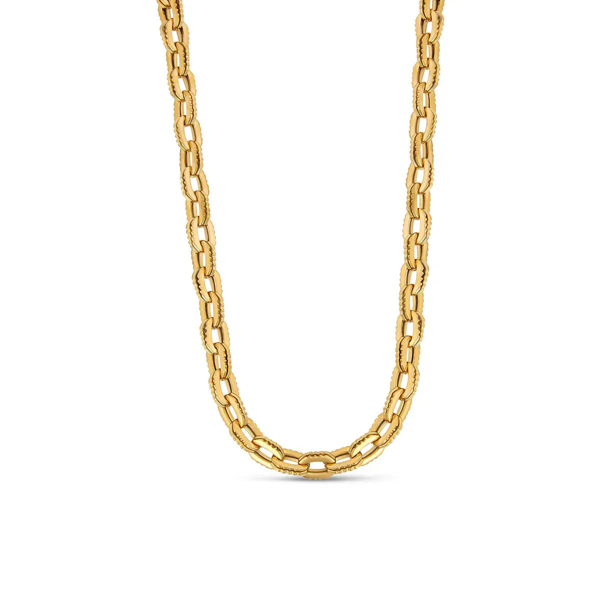 Colar Elos Antonina Banhado em Ouro 18K