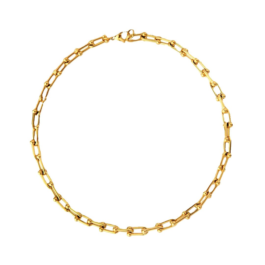 Colar Elos Entrelaçados Isadora Banhado em Ouro 18K