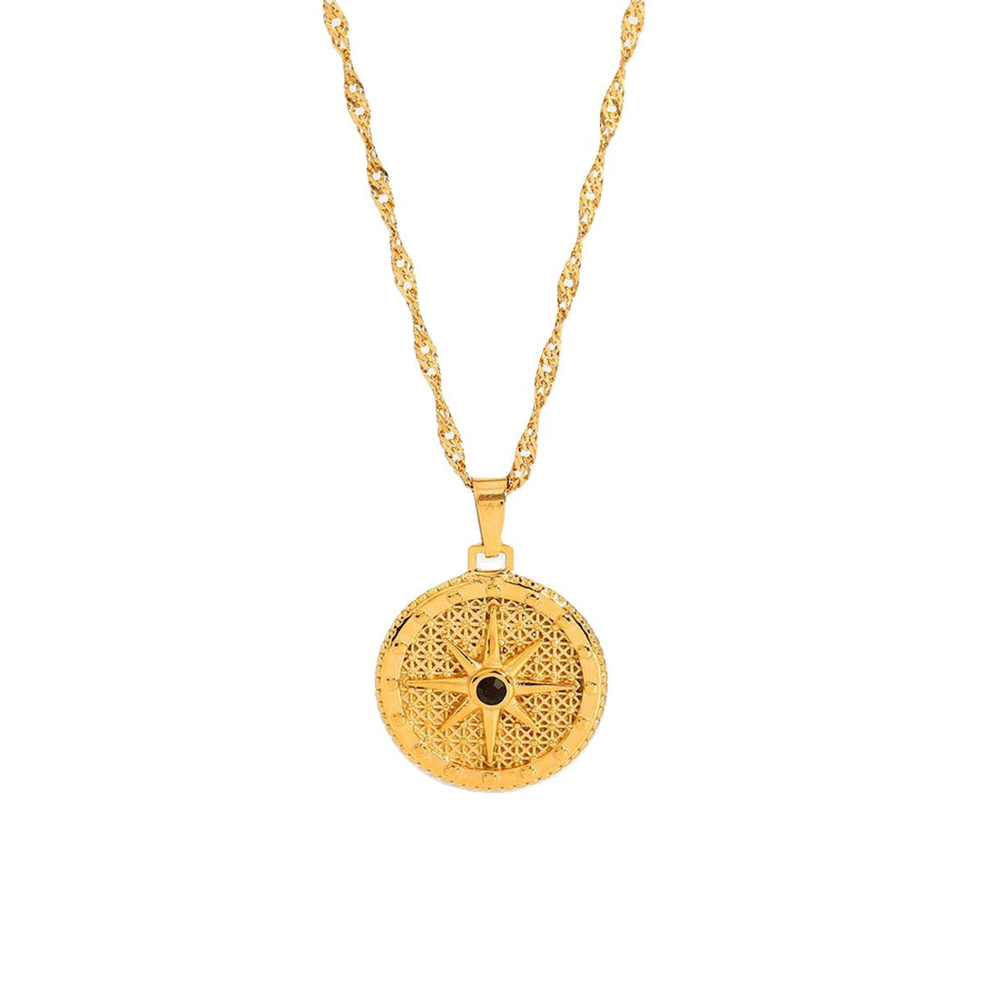 Colar Estrela Caeli Banhado em Ouro 18K