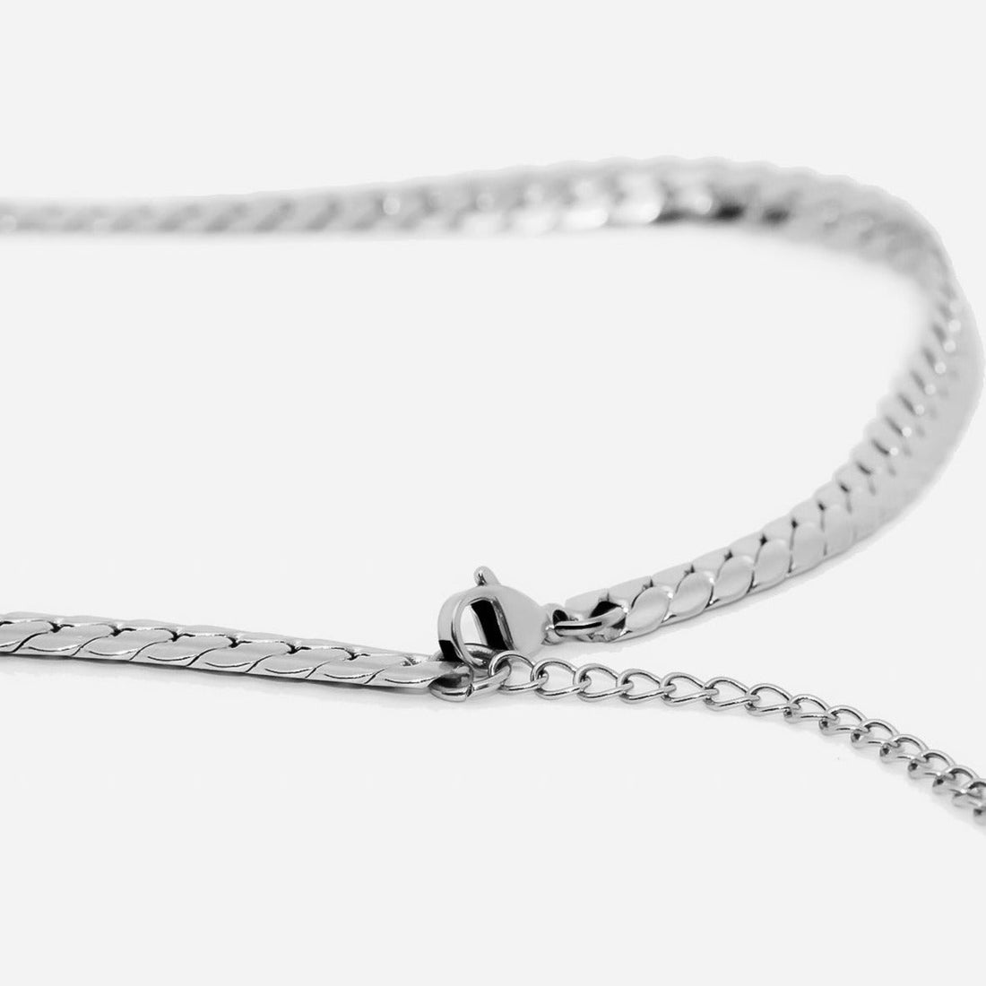 Choker Coração Valentinna Prata