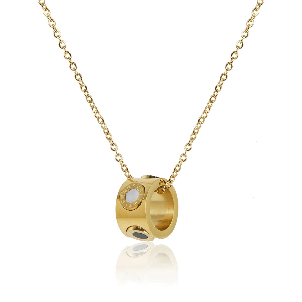 Colar Giratório Venyra Banhado em Ouro 18K