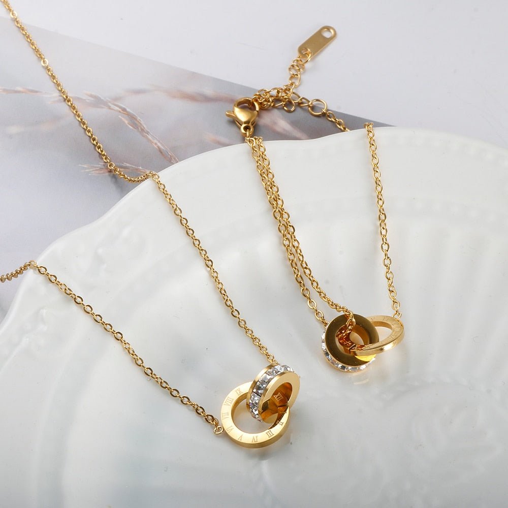 Colar Zircônia Eleonora Banhado em Ouro 18K