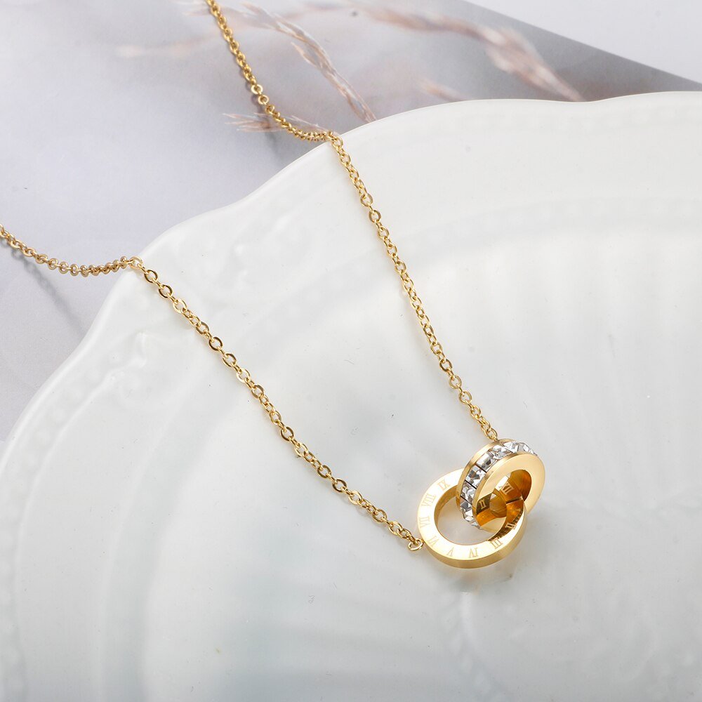 Colar Zircônia Eleonora Banhado em Ouro 18K