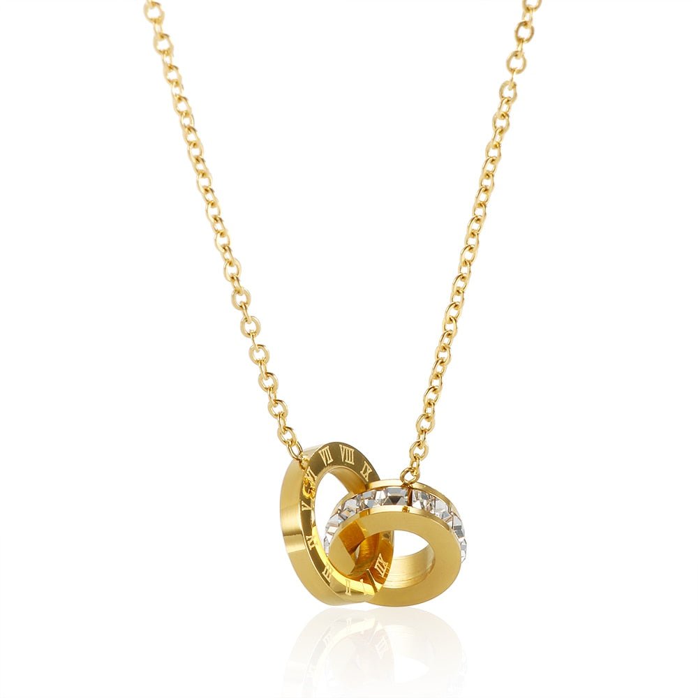 Colar Zircônia Eleonora Banhado em Ouro 18K
