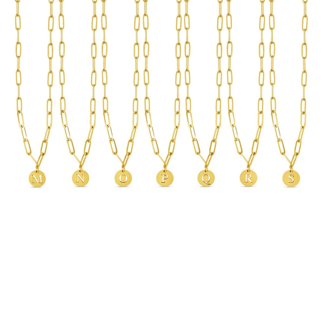 Colar Letra Inicial Elos Elarie Banhado em Ouro 18K
