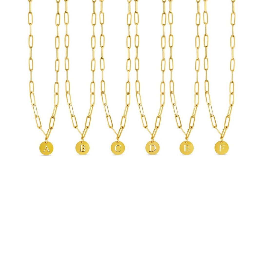 Colar Letra Inicial Elos Elarie Banhado em Ouro 18K