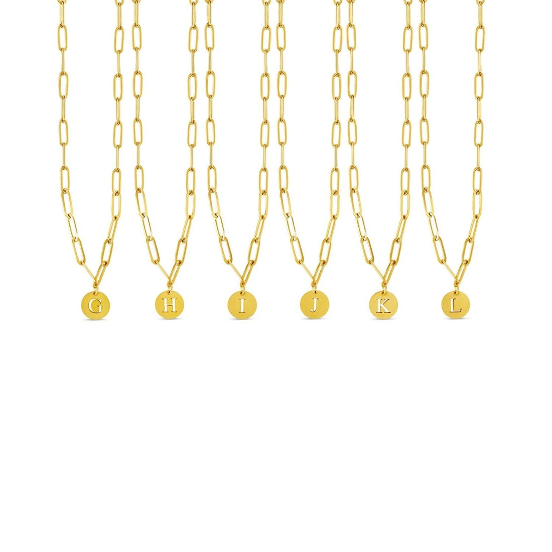 Colar Letra Inicial Elos Elarie Banhado em Ouro 18K