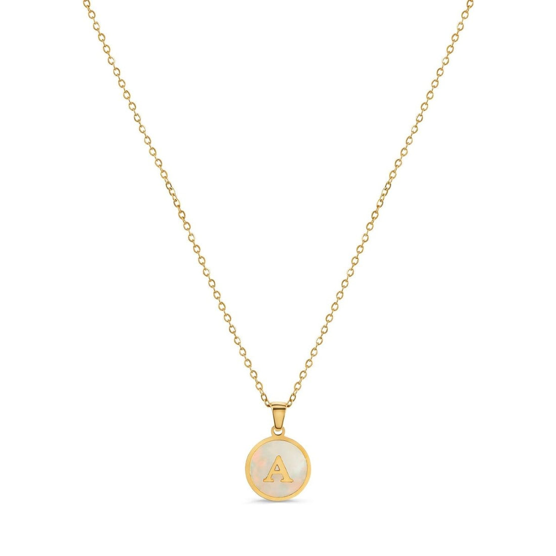 Colar Letra Inicial Adri Banhado em Ouro 18K