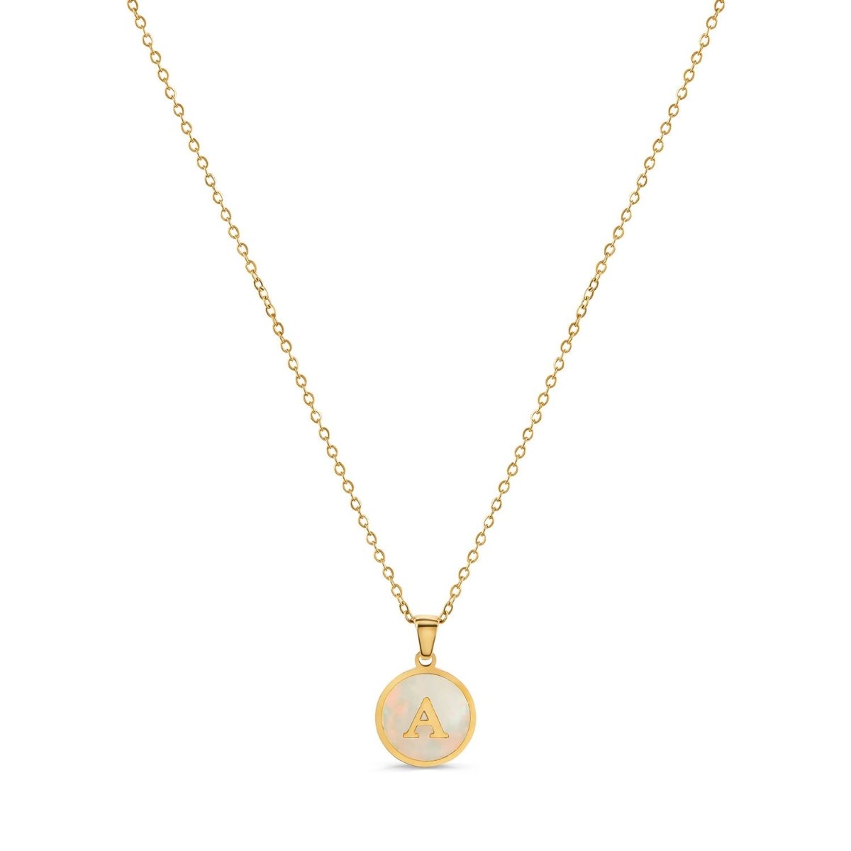 Colar Letra Inicial Adri Banhado em Ouro 18K