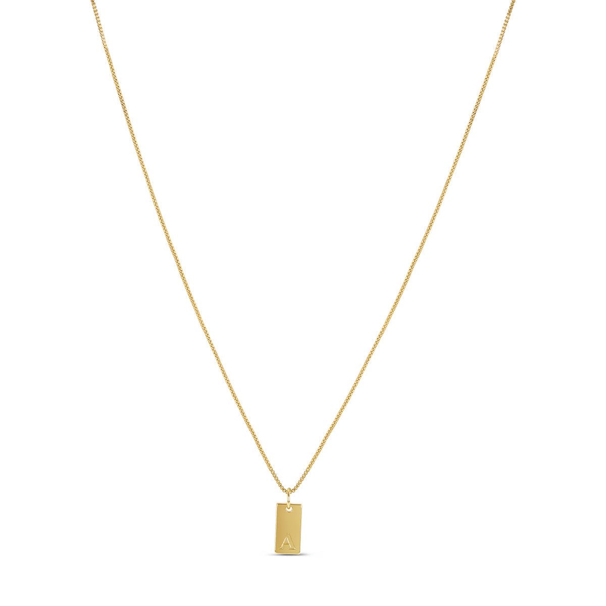 Colar Letra Inicial Fabia Banhado em Ouro 18K