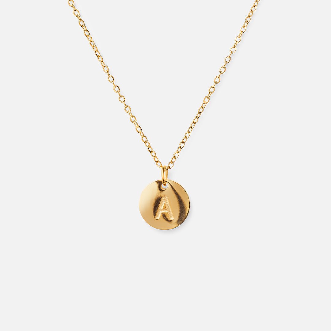 Colar Letra Inicial Anice Banhado em Ouro 18K