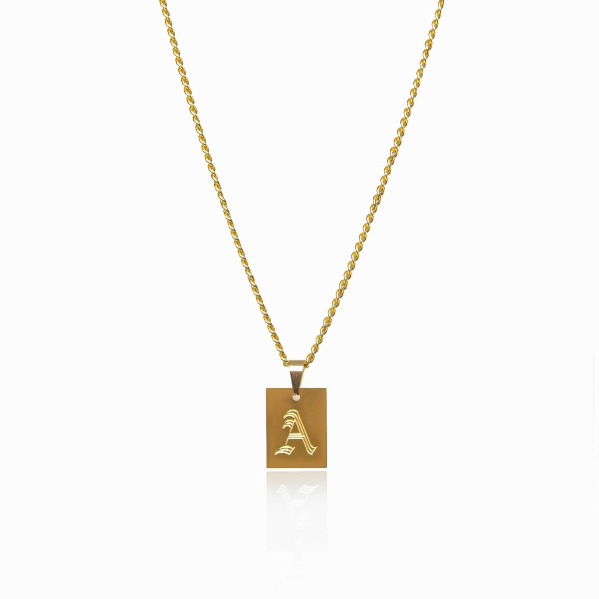 Colar Letra Inicial Celine Banhado em Ouro 18K