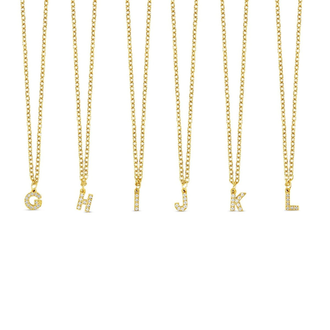 Colar Letra Inicial Stone Banhado em Ouro 18K