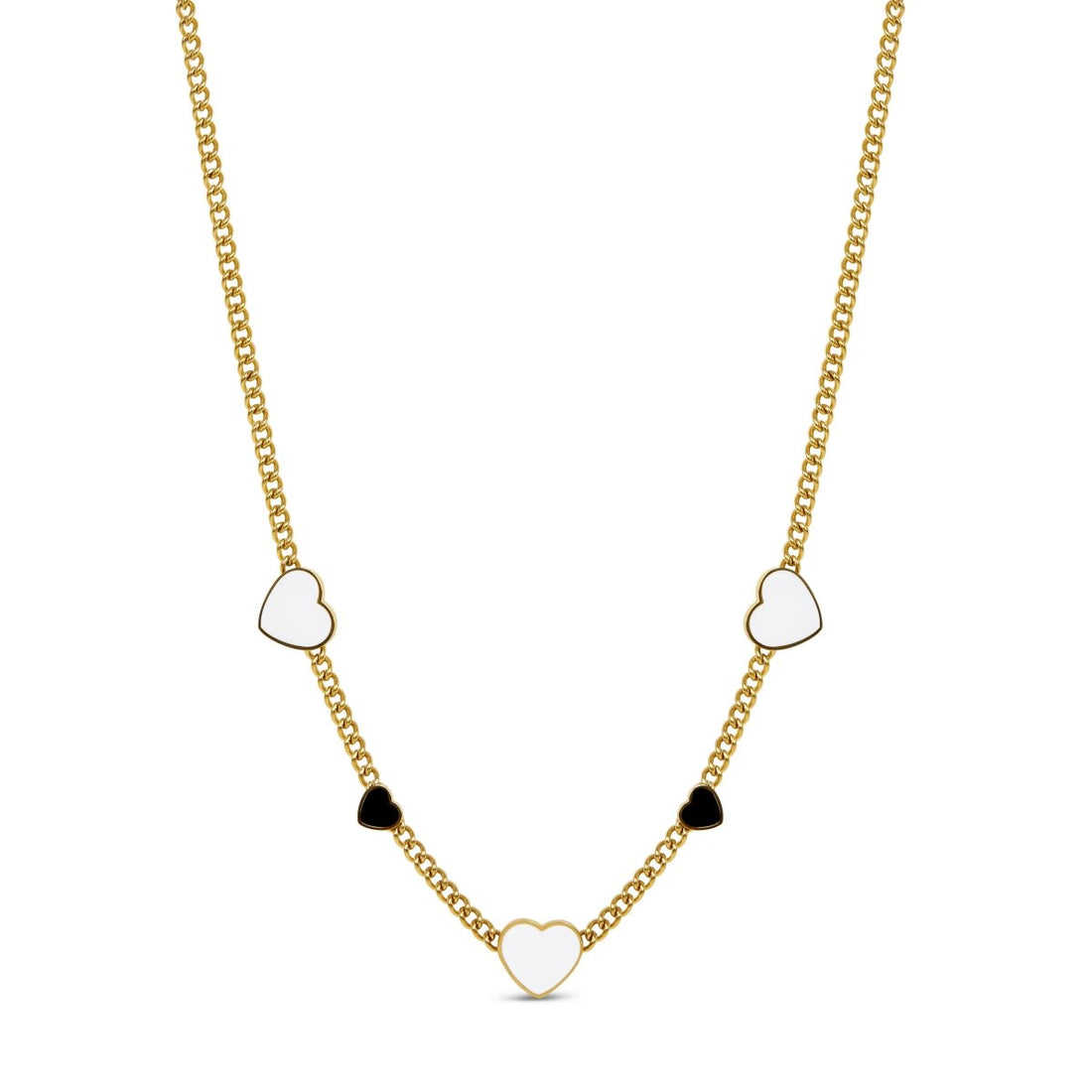 Colar Love Glow Monocromático Banhado em Ouro 18K