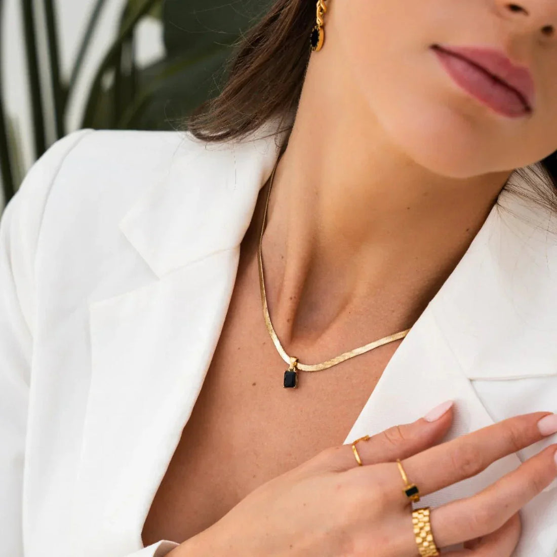 Colar Malha Liriane Banhado em Ouro 18K