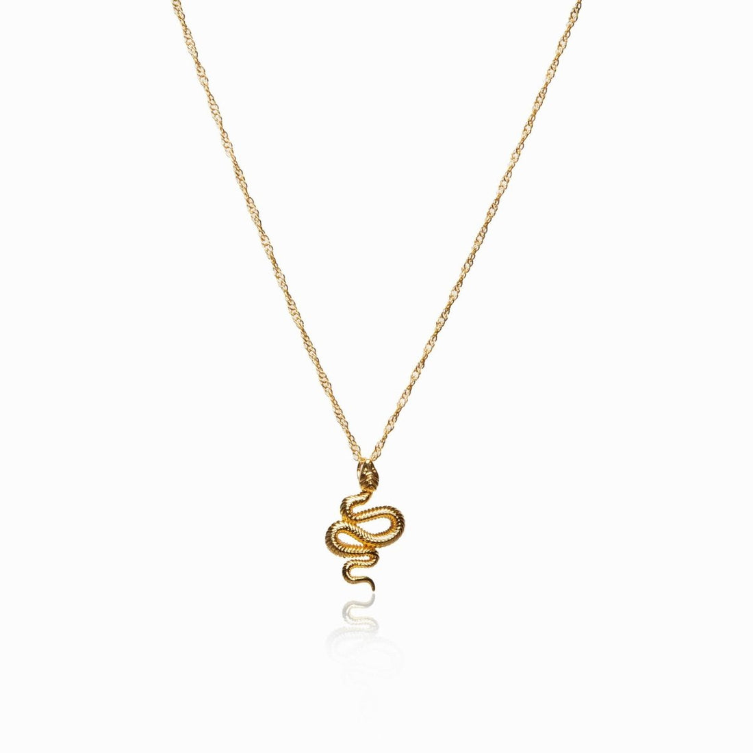 Colar Cobra Jane Banhado em Ouro 18K