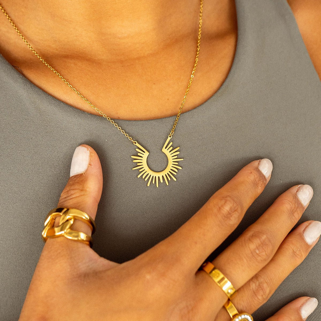 Colar Zaira Banhado em Ouro 18K