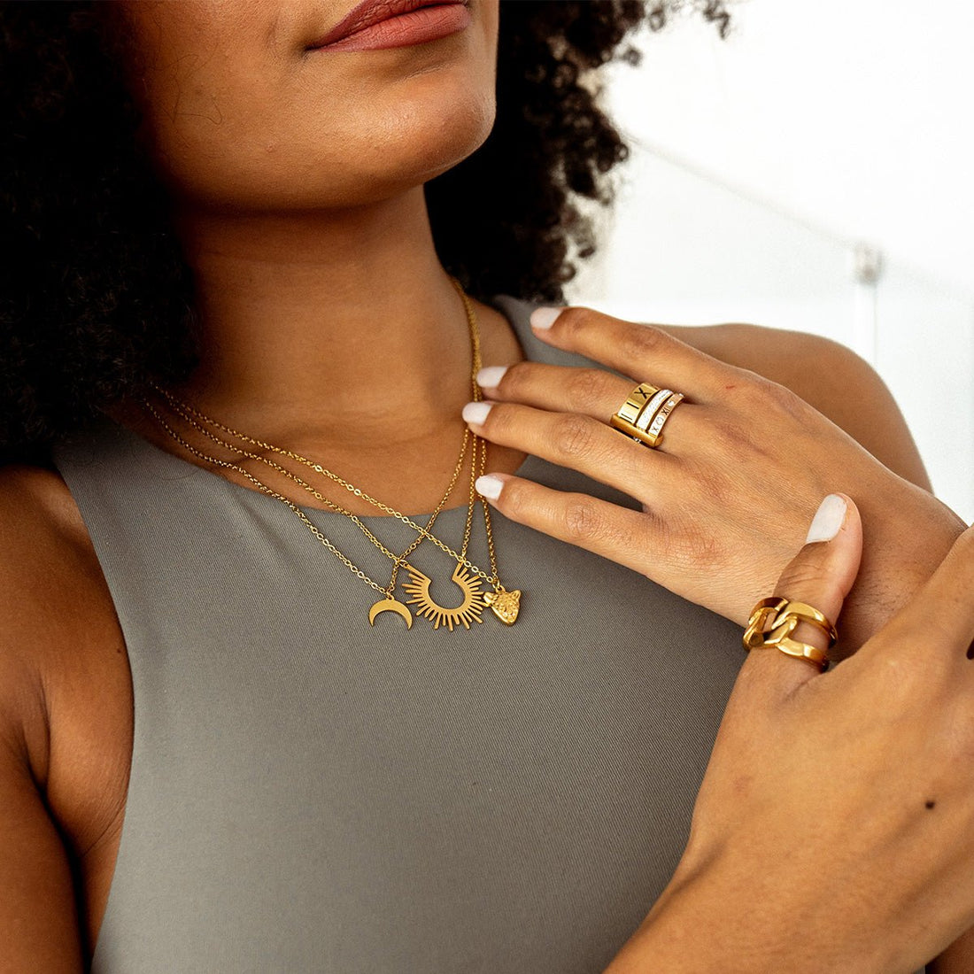 Colar Zaira Banhado em Ouro 18K