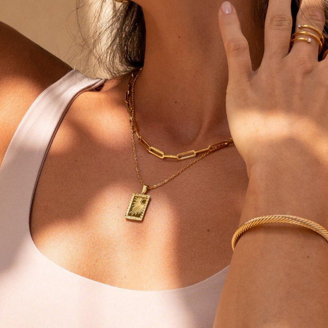 Colar Soraya Banhado em Ouro 18K