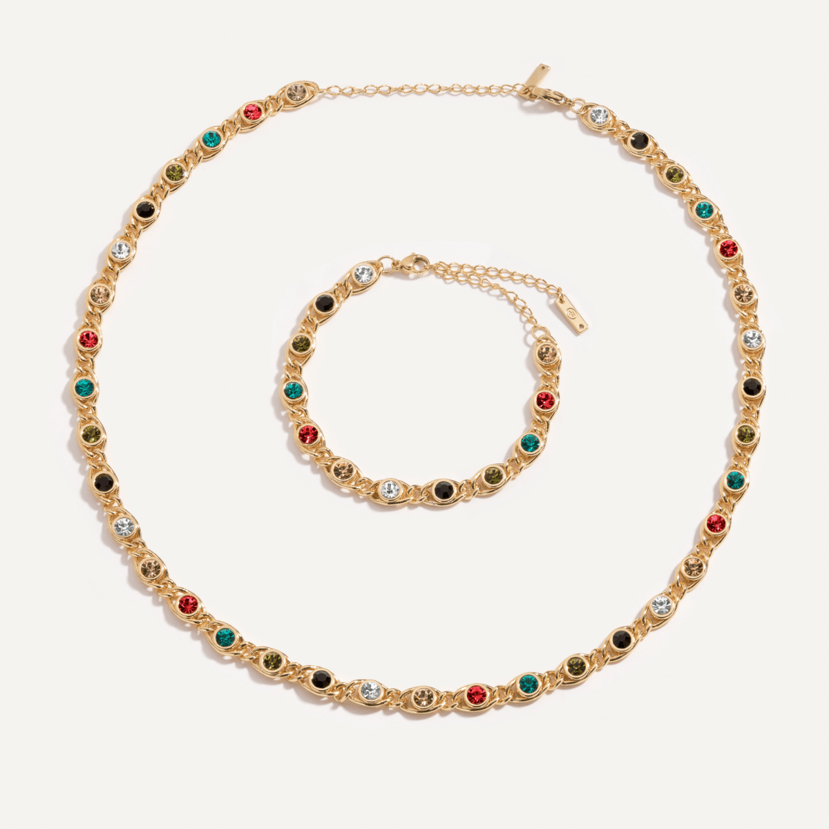 Conjunto Yuna Banhado em Ouro 18K