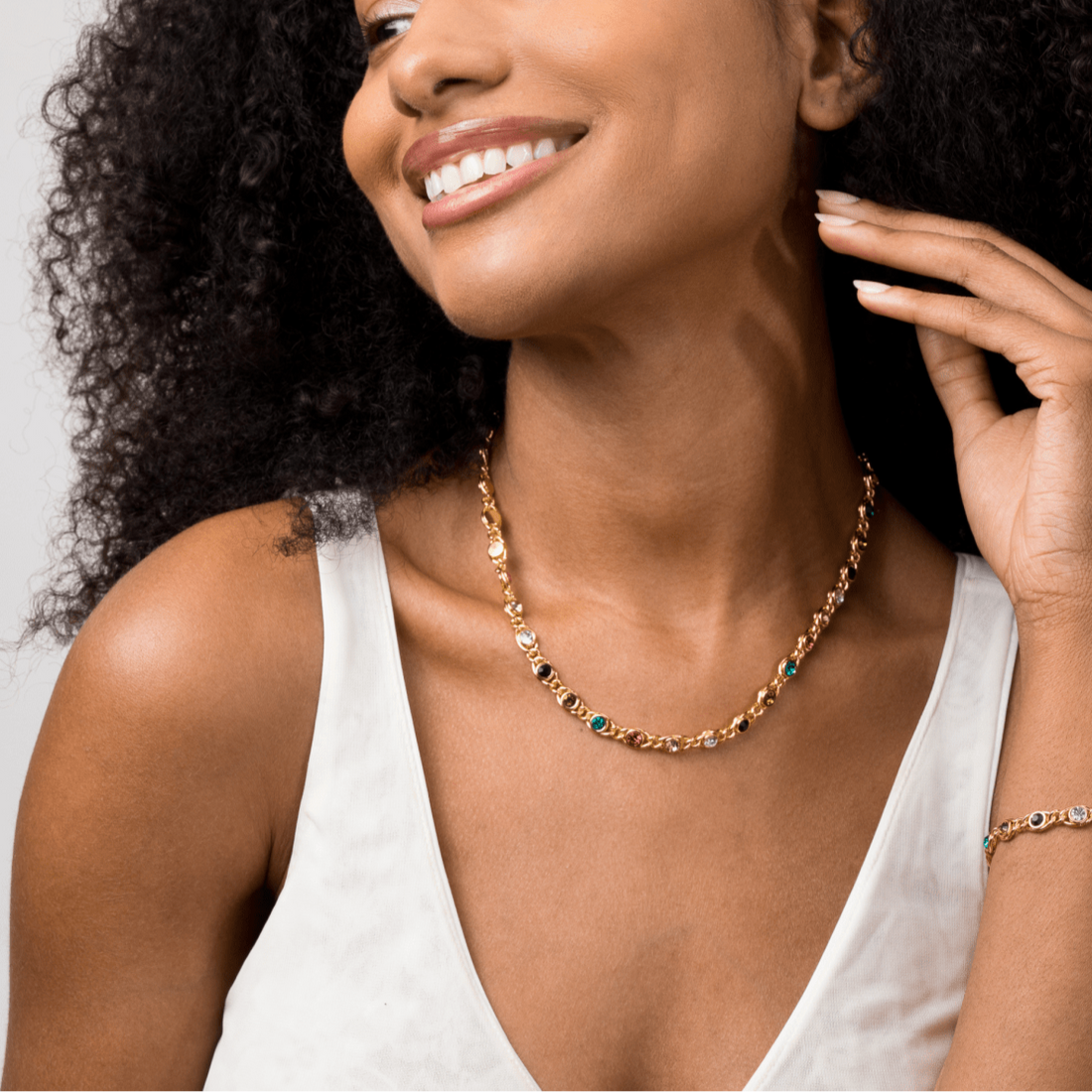 Conjunto Yuna Banhado em Ouro 18K
