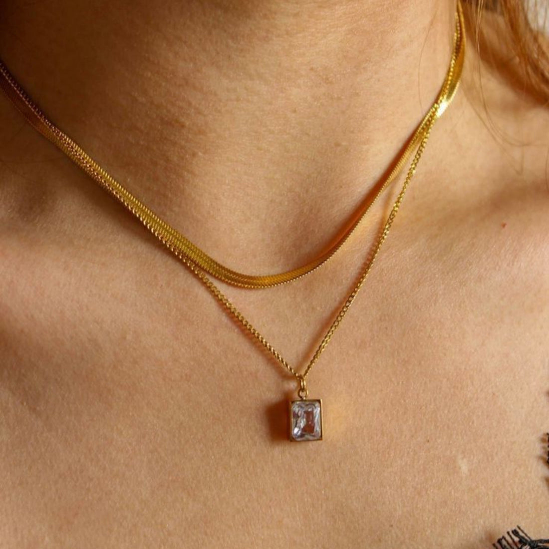 Mix Colar Eloise Banhado em Ouro 18K