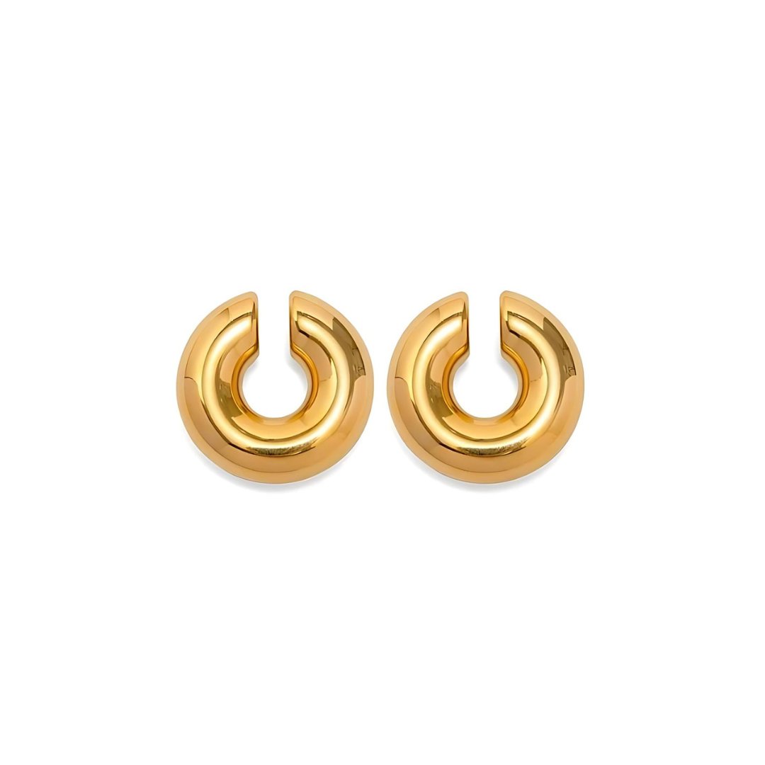 Ear Cuff Chunky Tayla Banhado em Ouro 18K