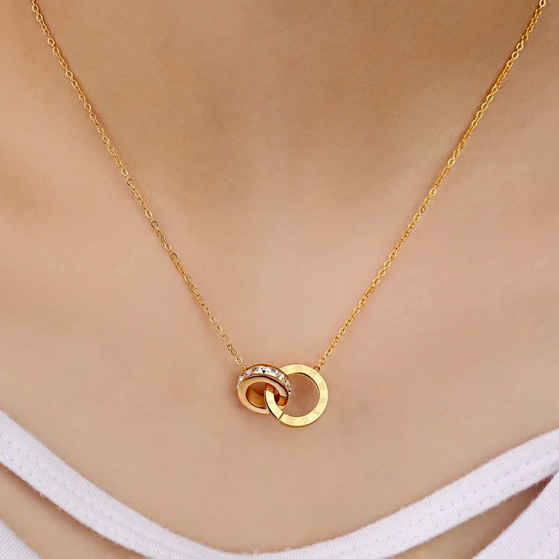Colar Zircônia Eleonora Banhado em Ouro 18K