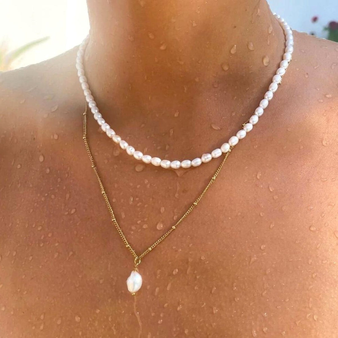 Mix Colar Nalu Banhado em Ouro 18K