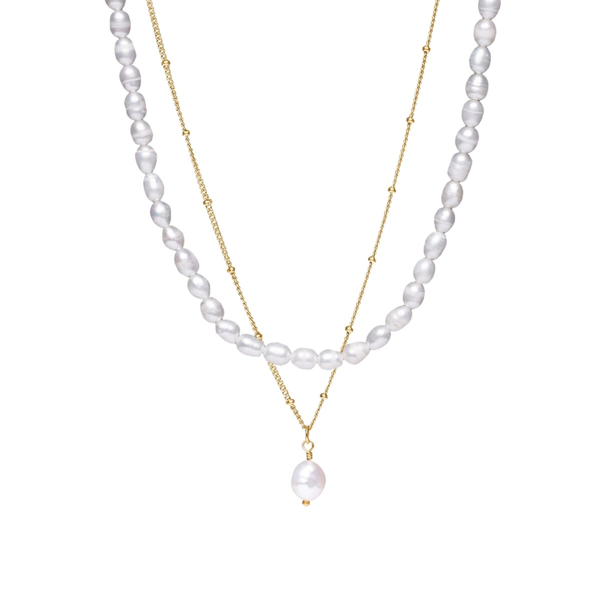 Mix Colar Nalu Banhado em Ouro 18K