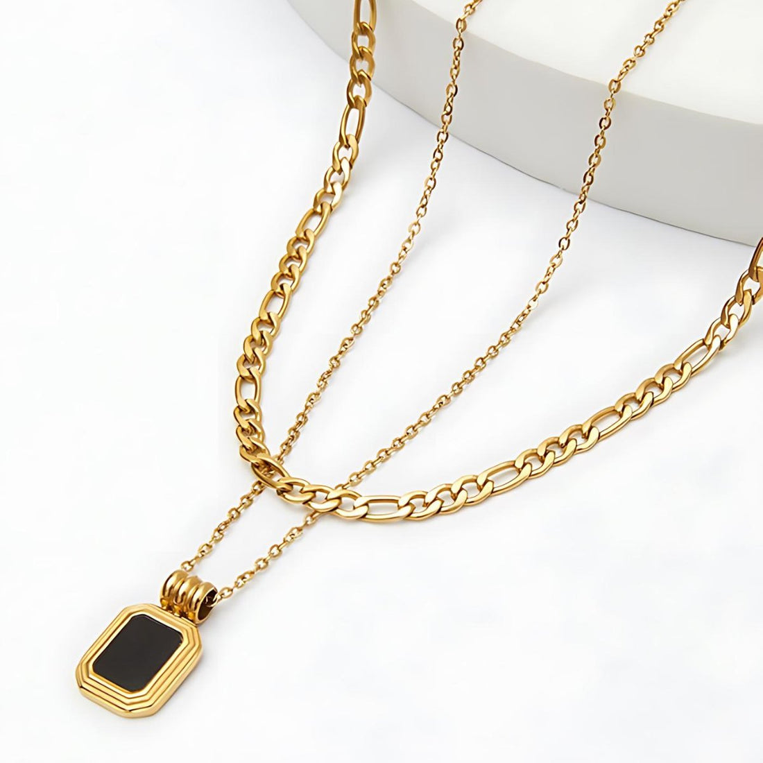 Mix Colar Ellun Banhado em Ouro 18K