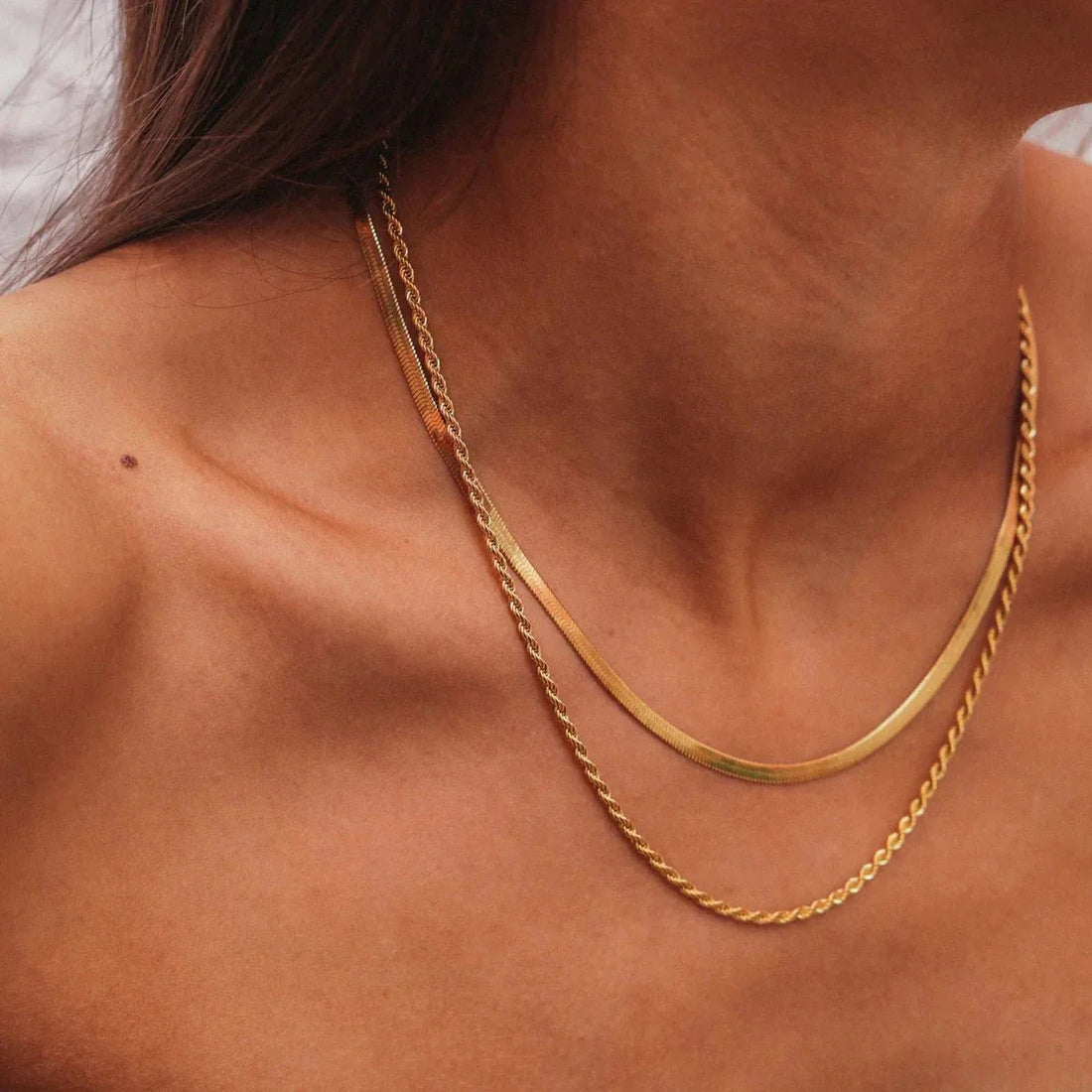 Mix Colar Eloá Banhado em Ouro 18K