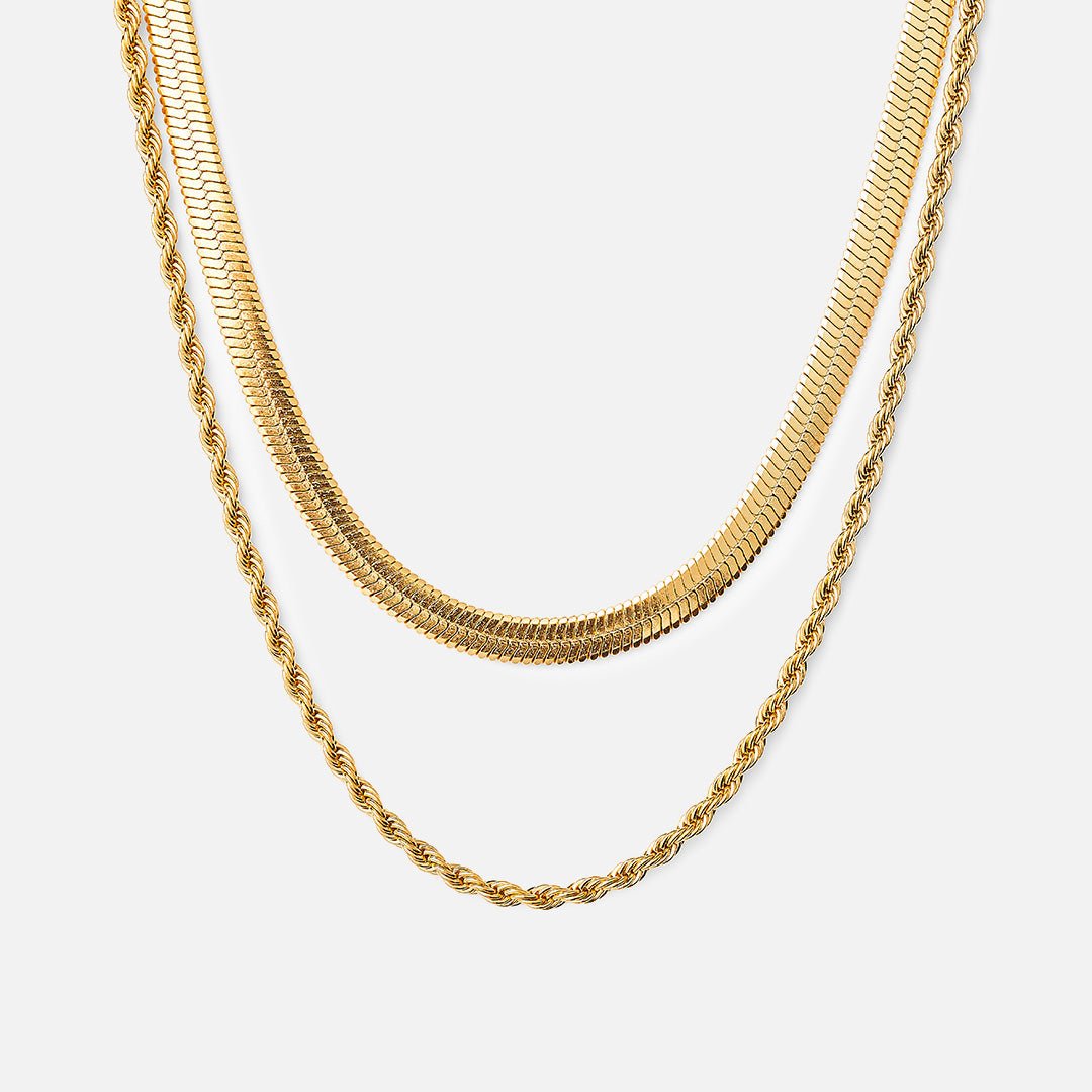 Mix Colar Eloá Banhado em Ouro 18K