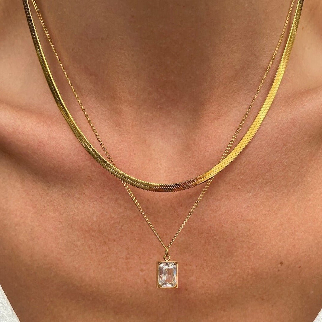 Mix Colar Eloise Banhado em Ouro 18K
