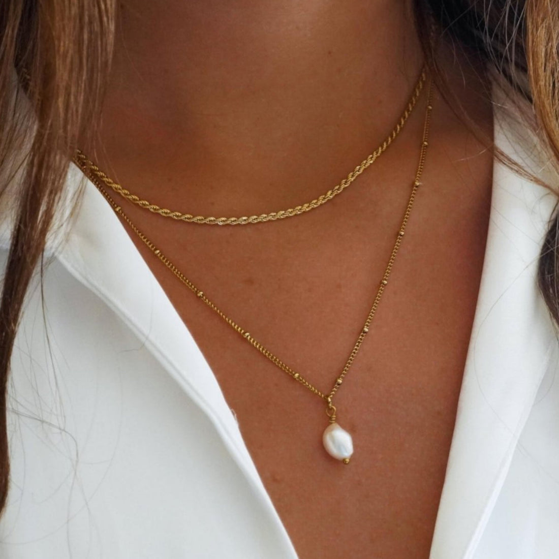 Mix Colar Amara Banhado em Ouro 18K
