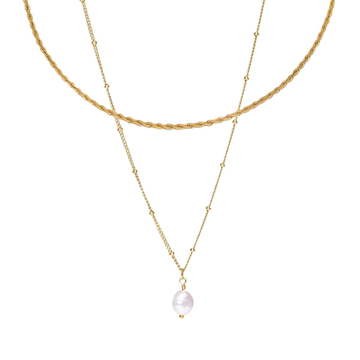 Mix Colar Amara Banhado em Ouro 18K